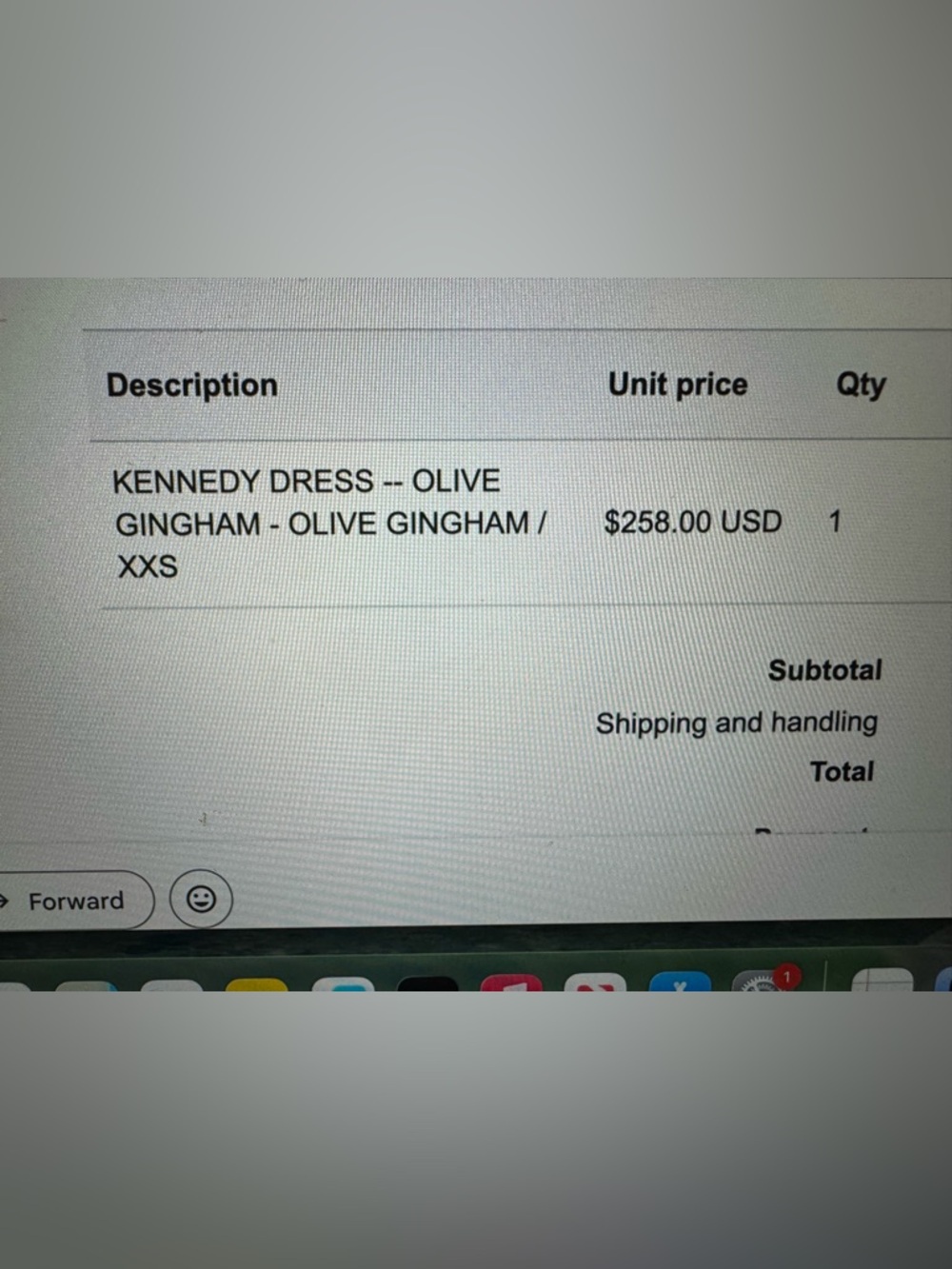 Super rare Doen Kennedy Dress in Olive Gingham size XXS - Picture 4 of 4